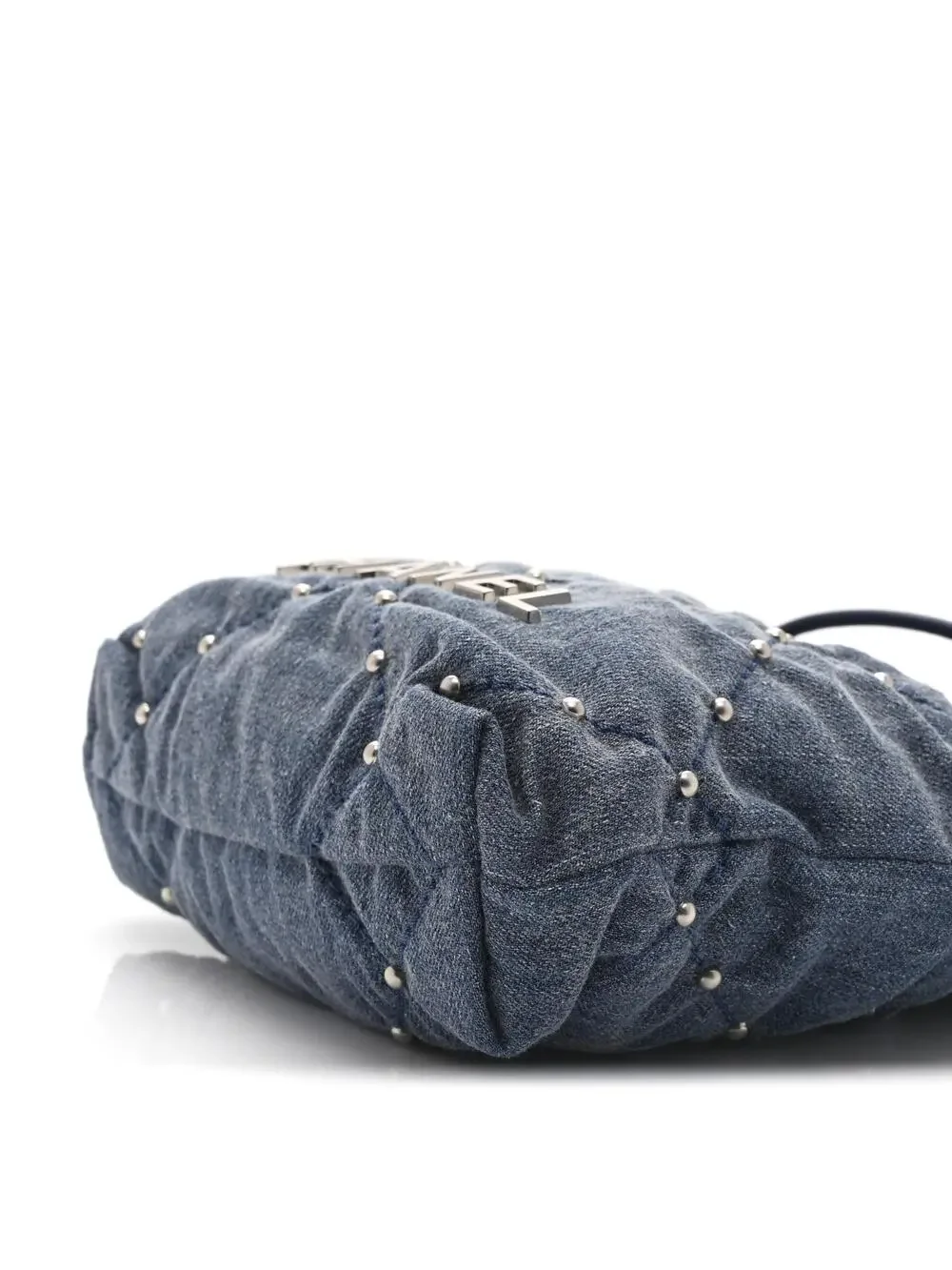 Washed Denim Quilted Studded Mini #329600C52B